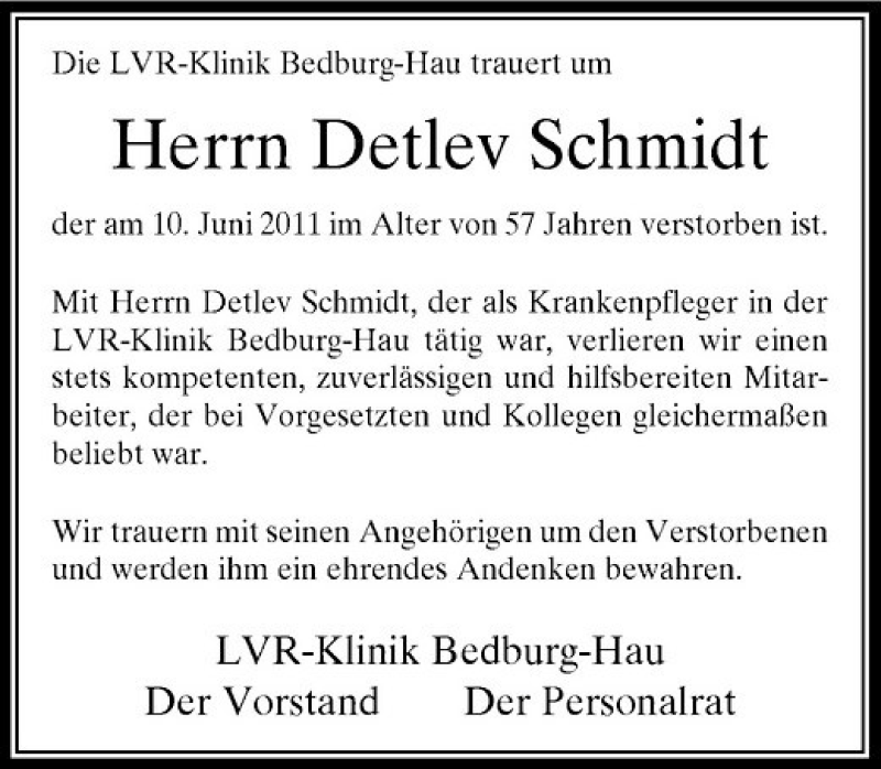 Alle Traueranzeigen für Herrn Detlev Schmidt trauer rp online de