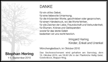 Traueranzeige von Stephan Hering von Rheinische Post