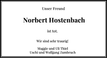 Traueranzeige von Norbert  von Rheinische Post