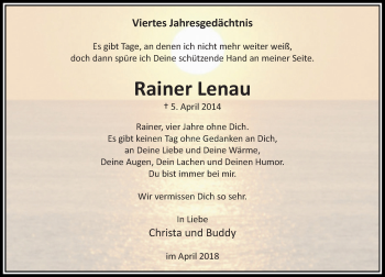 Traueranzeige von Rainer Lenau von Rheinische Post
