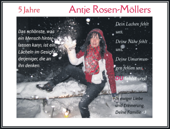 Traueranzeige von Antje Rosen-Möllers von Rheinische Post