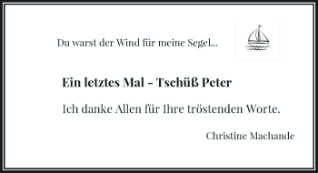 Traueranzeige von Peter Machande von Rheinische Post