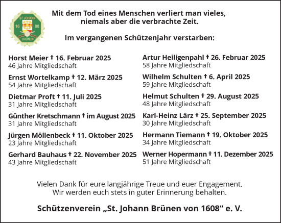 Traueranzeige von Sterbetafel vom 10.01.2026 von Rheinische Post
